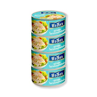 🔥HOT🔥 ซีเล็ค ทูน่าสลัดในมายองเนสไขมันต่ำ 185 กรัม x 4 กระป๋อง Sealect Tuna Salad in Low Fat Mayonnaise 185g x 4 Cans