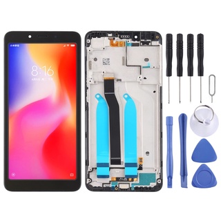 Xiaomi อะไหล่หน้าจอ LCD และดิจิไทเซอร์ แบบเต็ม พร้อมกรอบ สําหรับ Xiaomi Redmi 6A / Redmi 6