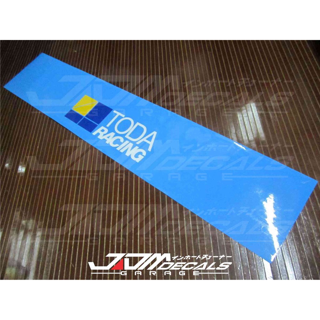 สติ๊กเกอร์แบนเนอร์กระจกหน้า Toda Racing