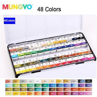 Mungyo Mwph Series กล่องเหล็กสีน้ํา 12/24/48 สีสําหรับวาดรูป