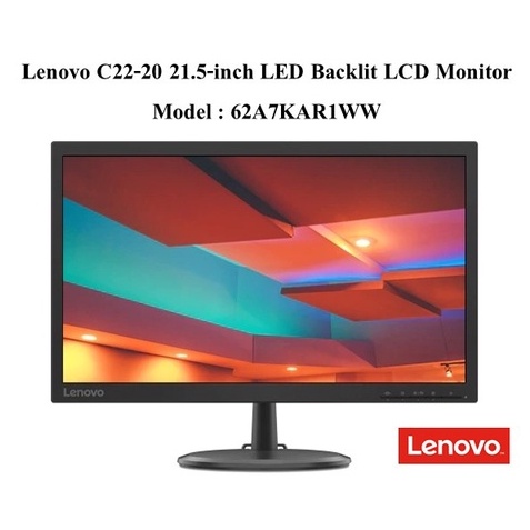 Lenovo C22-20 21.5-inch LED Backlit LCD Monitor Model : 62A7KAR1WW