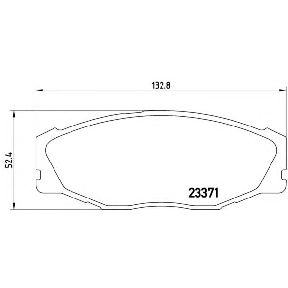 ผ้าดิสเบรคหน้า TOYOTA CROWN MAJESTA GS130 MS130 MS133 LS130 JZS131 JZS133 JZS141 JZS143 1987-1999 NT