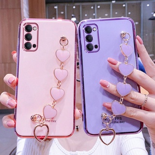 เคส Samsung Galaxy A53 A73 A33 5G A80 A70 A50 A30 A20 A10S A20S A30S A50S M11 A11 เคสโทรศัพท์ 6D ขอบชุบ TPU soft case เคสป้องกัน Luxury-Bracelet