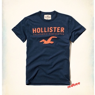 [S-5XL]Hollister เสื้อยืด คอกลม แขนสั้น ผ้าฝ้าย สําหรับผู้ชาย เสื้อยืดผู้ชาย แท้ เสื้อยืดผ้าฝ้าย men t-shirt