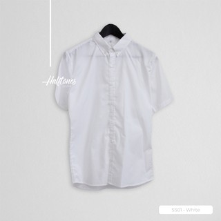 เสื้อเชิร์ตแขนสั้น สีขาว Short Sleeve White Shirt