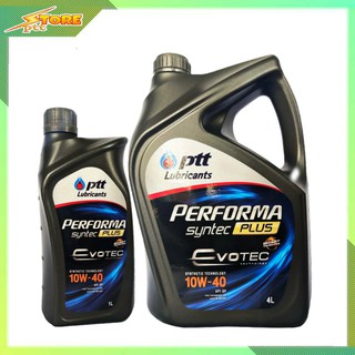 น้ำมันเครื่อง ปตท PTT syntec Plus Evotec  10W-40 (4+1ลิตร)