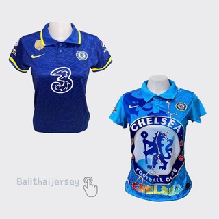 เสื้อบอลหญิงเชลซี Chelsea เข้ารูป เนื้อผ้ารื่นใส่สบาย