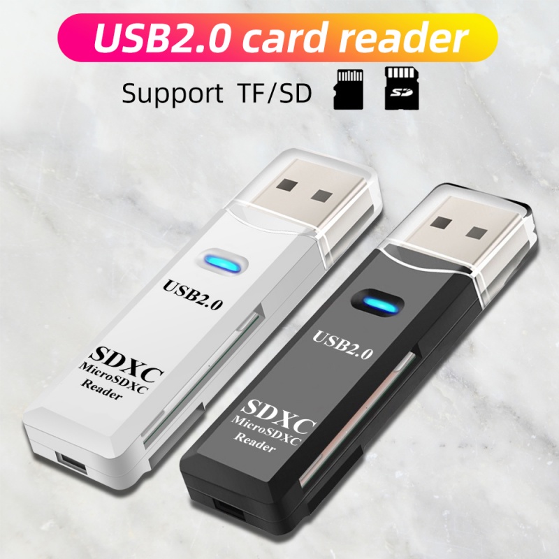 Hdoorlink USB3.0 2 IN 1 เครื่องอ่านการ์ด Micro SD TF การ์ดหน่วยความจํา 2.0 การ์ดรีดเดอร์แฟลชไดรฟ์ สําหรับแล็ปท็อปพีซี - รูปที่ 2