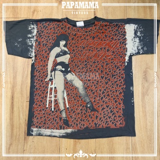 [ BETTIE PAGE ] SUPERMODEL MOSQUITOHEAD เสื้อสกรีนสีกัด สีจม เสื้อวง เสื้อทัวร์ papamama vintage