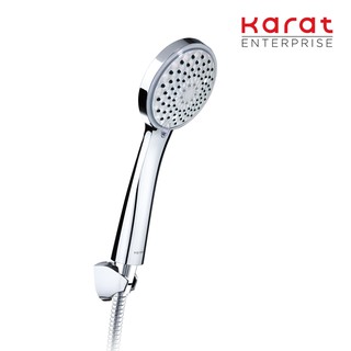 Karat Faucet ฝักบัวสายอ่อนปรับน้ำ 3 ระดับ ขนาด Ø 11.6 ซม. พร้อมสายสแตนเลส 304 รุ่น KS-15-213-50