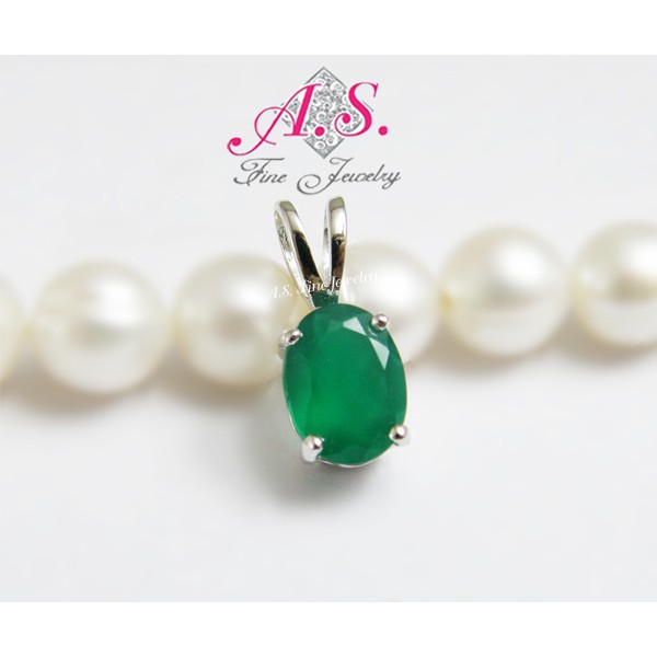 จี้โมรา (Green Agate pendant)