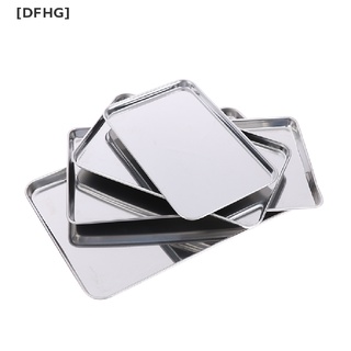 [DFHG] Stainless Steel Tray Rectangle Plate Kitchen Medical Organizer Baking Plate Hot Sell