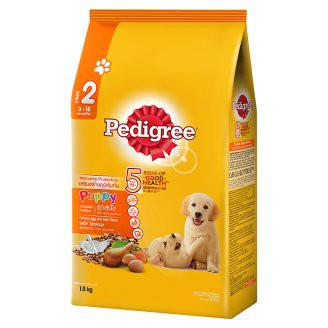 Pedigree เพดดิกรี อาหารสำหรับลูกสุนัข อายุ3-18เดือน รสไก่ ไข่และนม ขนาด 1.5กิโลกรัม Chicken Egg&amp;Milk 1.5kg เพดดีกรี