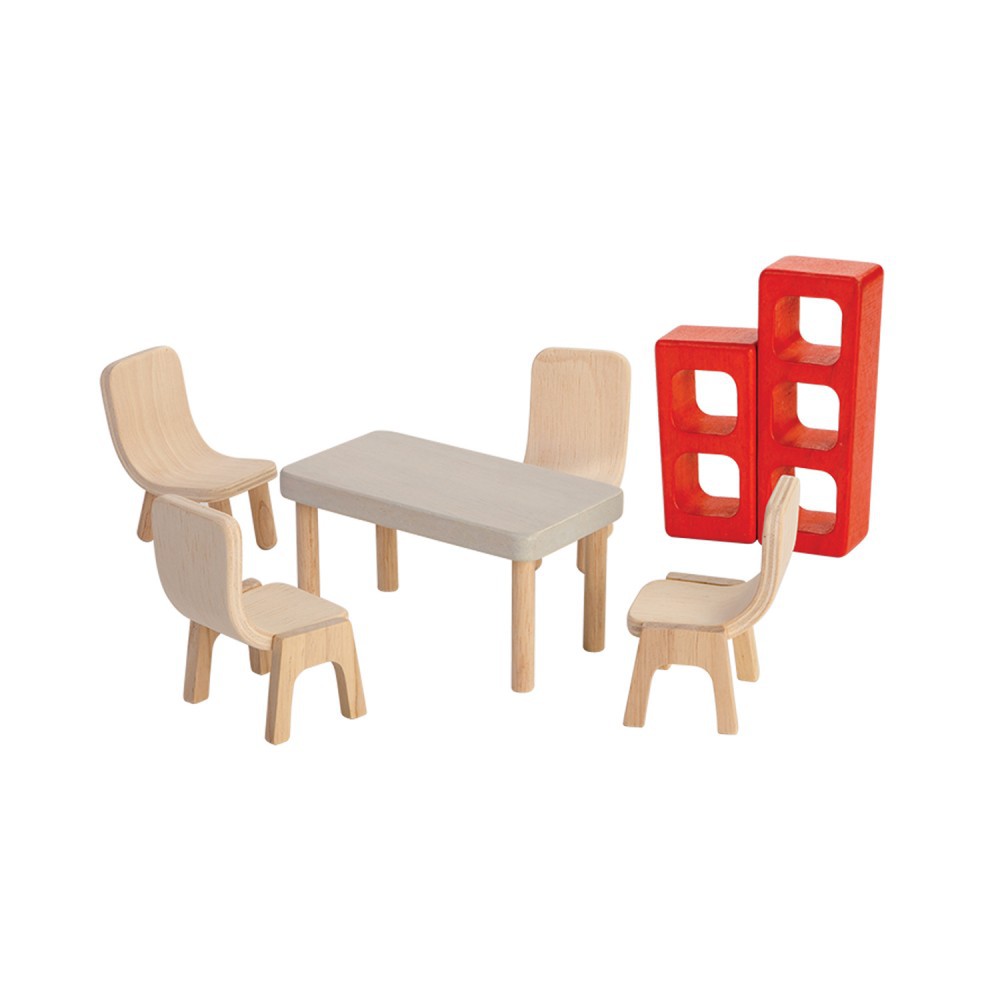 PlanToys ของเล่นไม้ 7348 Dining Room ห้องรับประทานอาหาร เสริมพัฒนาการ สำหรับเด็กอายุ 3 ปี ขึ้นไป