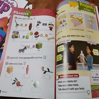 หนังสือเรียนและสมุดงานภาษาอังกฤษสำหรับเด็กและนักเรียนระดับประถมศึกษา—Primary School Student Children's Oxford English Textbook Workbooks Exercise Book “Everybody Up 2th Edition Grade Starter/1/2/3/4/5/6”