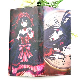 กระเป๋าสตางค์ ใบยาว หนัง PU ลายการ์ตูนอนิเมะ Date A Live Tokisaki Kurumi Bifold