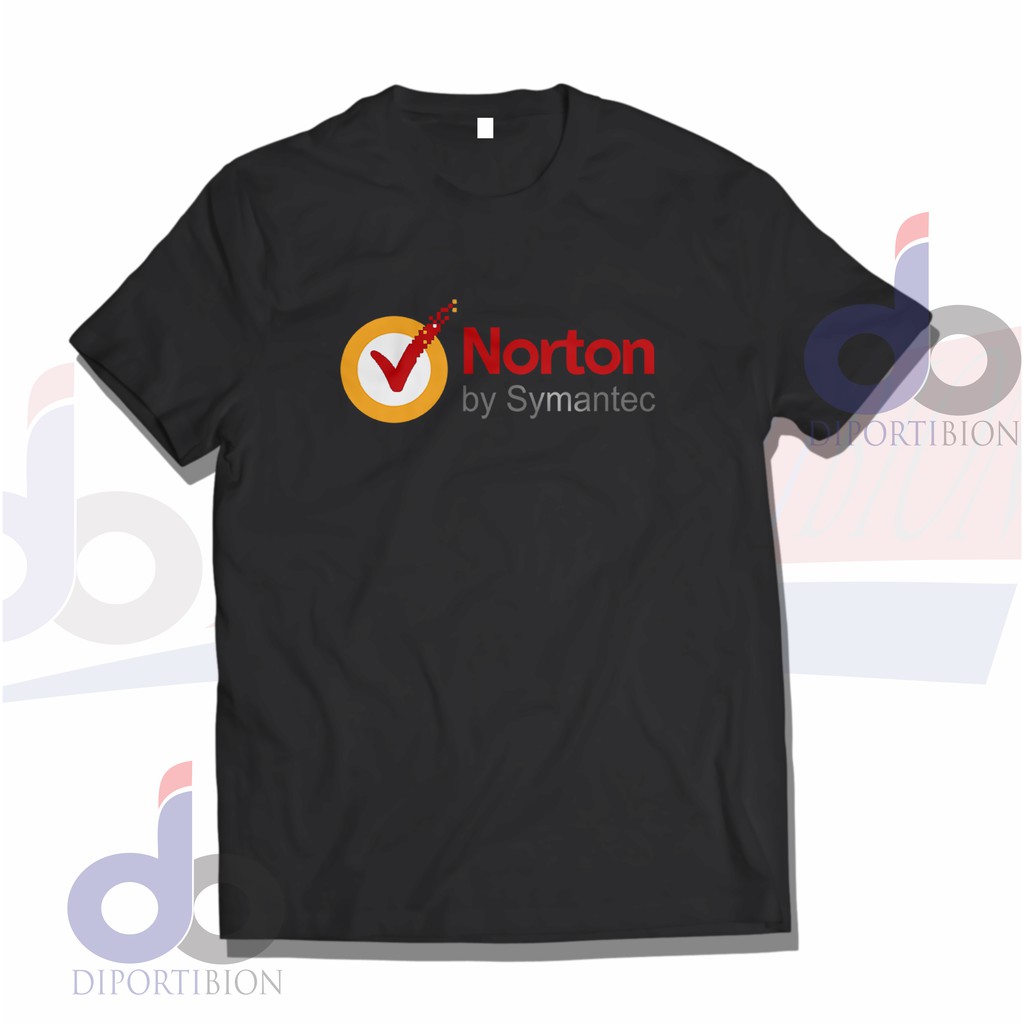 เสื้อยืด NORTON LOGO ANTI VIRUS LAPTOP / PC, เสื้อยืดโลโก้ NORTON