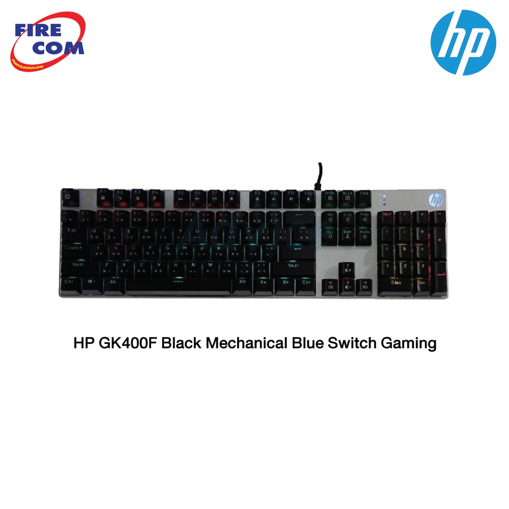 HP Accessory - คีบอร์ดเกมมิ่ง  Keyboard  HP GK400F Black Mechanical Blue Switch Gaming (7ZZ93AA) [ออ