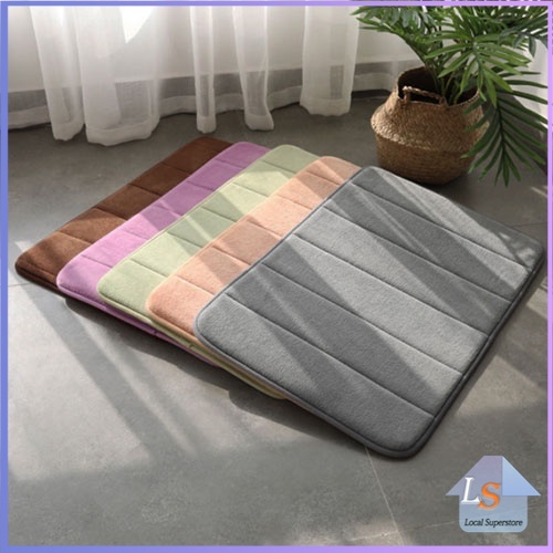 เมมโมรี่โฟม พรมเช็ดเท้า 40x60 C m พรมกันลื่น Anti-slip mat
