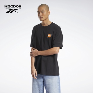 เสื้อยืดแขนสั้น พิมพ์ลาย Reebok Reebok สไตล์คลาสสิก สําหรับผู้ชาย และผู้หญิง