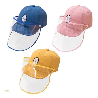 HAN  Baby Anti-fog Hat Protective Mask Cap Face Protective Sun Cap Face Protection Anti-UV Safty Outdoor Fishing Hat Safety Face Shields,Yellow