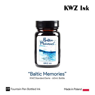 KWZ "Baltic Memories" Standard Ink 60ml Bottle - หมึกปากกาหมึกซึมคาวูเซต บอลติคเมมโมรี ขวดขนาด 60 มล.