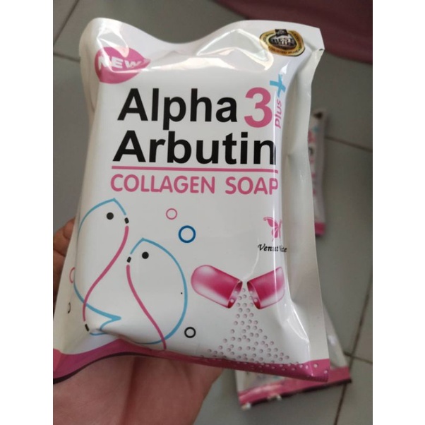 ALPHA ARBUTIN 3 PLUS SOAP สบู่อาบูติ
นคอลลาเจน 80 กรัม