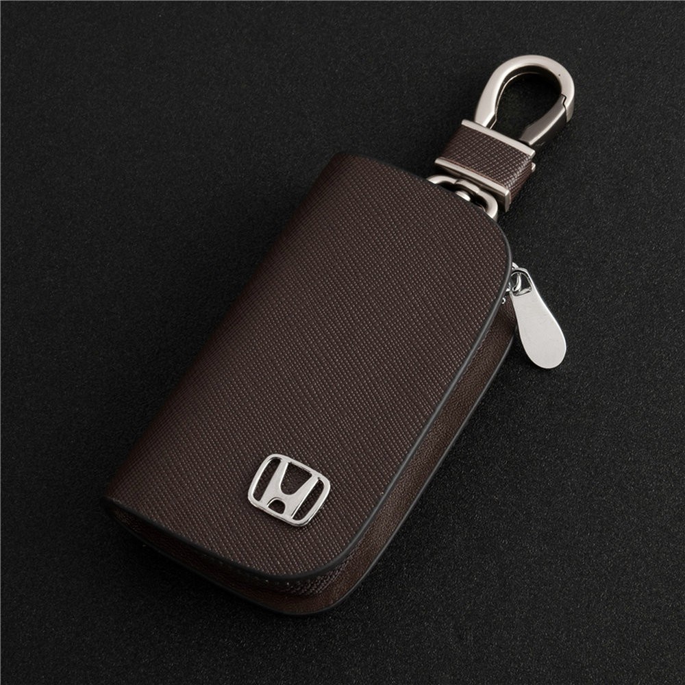 กระเป๋าใส่กุญแจรถยนต์ หนังวัวแท้ สําหรับ Honda HRV CRV fit Odyssey Ikey accord NSX
