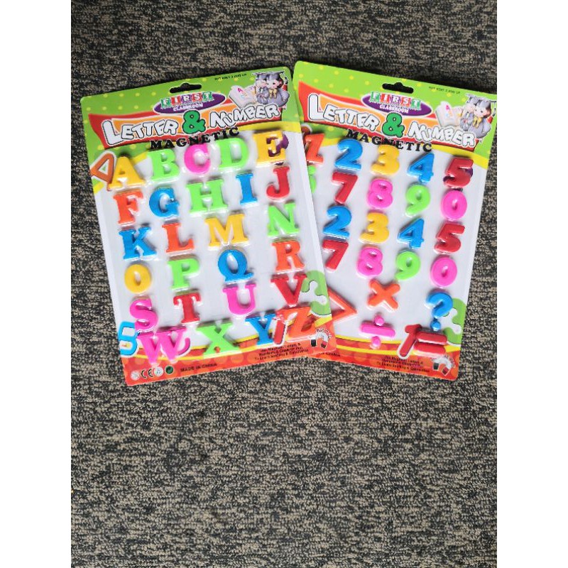 ⚡พร้อมส่ง⚡ของเล่นแม่เหล็กเสริมพัฒนาการ ตัวเลขและABC มี มอก.