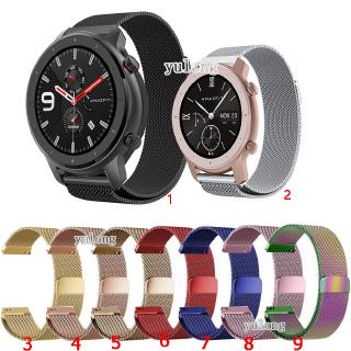 Milanese สายนาฬิกาข้อมือ สําหรับ Huami Amazfit GTR Mini GTR3 Pro 42 มม. 47 มม. Bip5 GTR2 GTR4 GTR2E 2 3 4 Bip 5