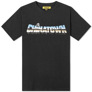 Chinatown Market - Chrome Skull T-SHIRT(Black)