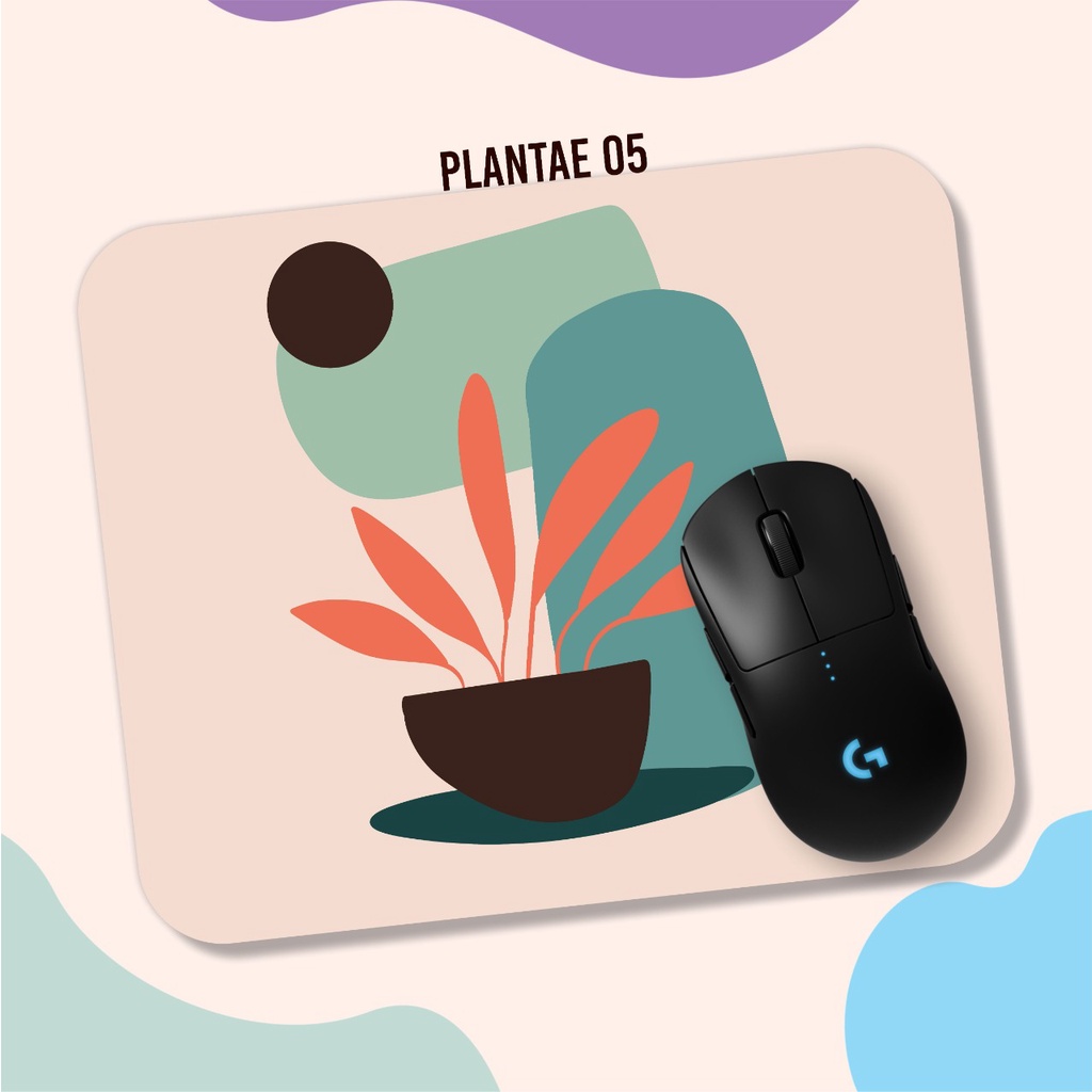 PLANTAE MOUSEPAD เมาส์สําหรับเล่นเกม PAD/แผ่นรองเมาส์กันลื่น/CUSTOM FULLCOLOR MOUSEPAD/ MOUSE PAD PRINTING Mousepad
