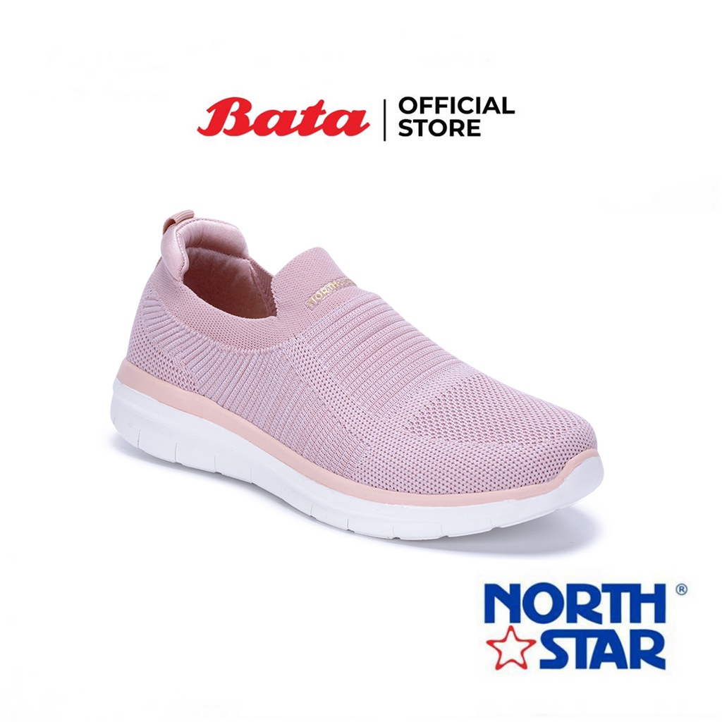 Bata บาจา ยี่ห้อ North Star รองเท้าสนีกเกอร์ ผ้าใบแบบสวม แฟชั่น สวมใส่ง่าย น้ำหนักเบา สำหรับผู้หญิง รุ่น Adalia สีชมพู รหัส 5595803