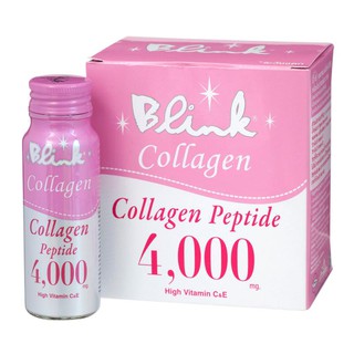 🏵ขายดี🏵 Blink Collagen Peptide Drink 4000mg. บริ๊งค์ คอลลาเจน เปปไทด์ 4000มก. 50ml. x 6ขวด พร้อมส่ง🎏🎏