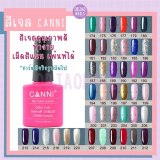 บ้านเล็บออเจ้า- สีเจล CANNI (174-220) สีทาเล็บเจล ยาทาเล็บเจล สีเจลทาเล็บ 7.5ml