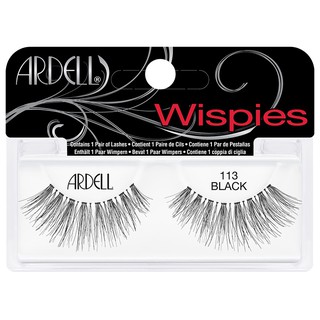 ของแท้! Ardell ขนตาสายฝอ- Wispies อาเดล วิสพีส์ แลช 113 Black - 1 คู่