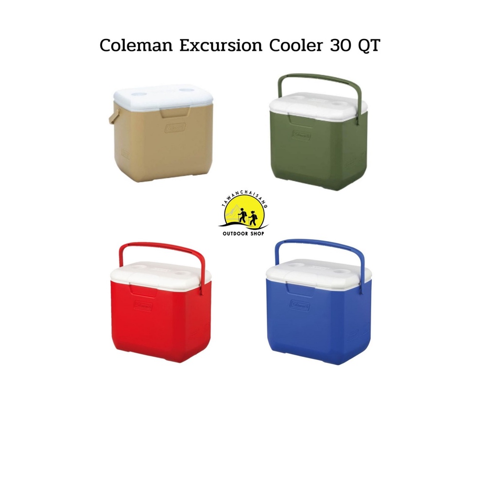 Coleman  Excursion cooler 30 QT  กระติกใส่น้ำแข็งยี่ห้อ Coleman ขนาด 30 Qt