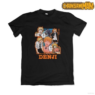 Ag เสื้อยืดลําลอง แขนสั้น พิมพ์ลายกราฟฟิคอนิเมะ Chainsaw Man Denji ทรงหลวม พลัสไซซ์ สําหรับผู้ชาย และผู้หญิง