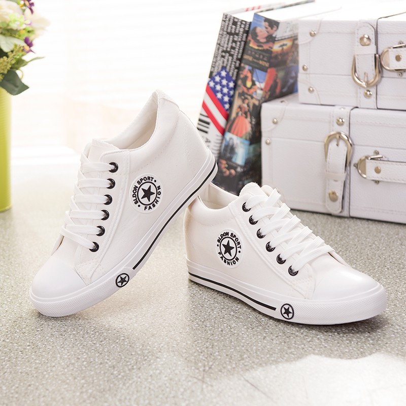 Women Casual Sneaker รองเท้าผ้าใบผู้หญิง รองเท้าแฟชั่น No.9107