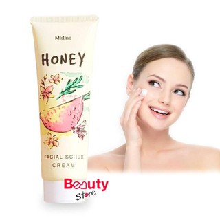 Mistine Egg White Peel Off Mask /Natural Mud Facial Mask /Honey Facial Scrub cream (1หลอด)