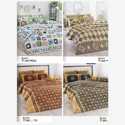 ♙☈♨ผ้าปูที่นอน 3.5 ฟุต/5 ฟุต/6 ฟุต TOTO ลายทั่วไป