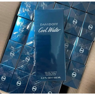 Davidoff cool water ชาย 125ml. (EDT) กล่องซีล แท้100%