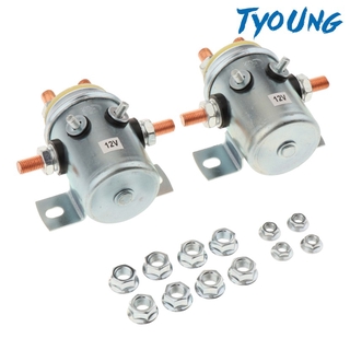 (Tyoung) สวิตช์โซลินอยด์รีเลย์ สำหรับ Winch 12v 2 ชิ้น