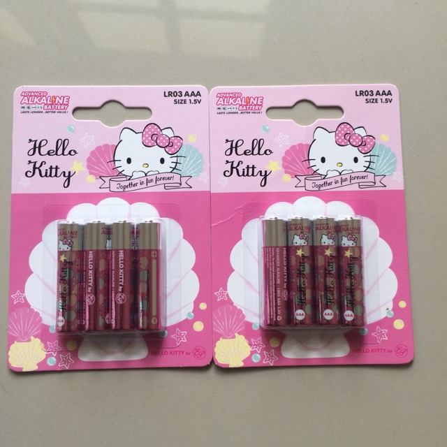 ถ่านคิตตี้ ALKALINE BATTERY (AAA) 1.5V (1 แพ็คมี 4 ก้อน)