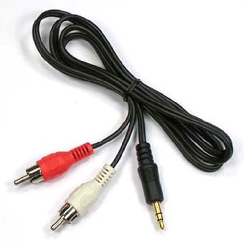 สายเคเบิลแปลงจาก TRS เป็น RCA ขนาด 3.5 มม. 1 ชิ้น