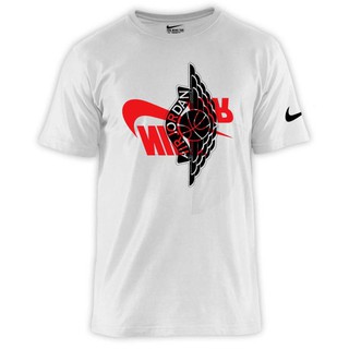 เสื้อยืดวินเทจ - แฟชั่นผู้ชาย NIKE เสื้อยืดคอกลมแขนสั้น (ขาวดํา)