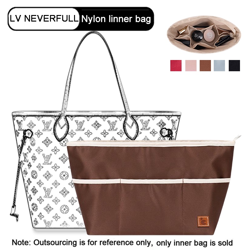 SENSES// Nylon Insert Bag For Neverfull Goyard Tote Bag Women Makeup Handbag Bags Inner Purse Organizer mjVf