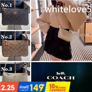 แท้💯%🔥 (จัดส่งที่รวดเร็วจัดส่งฟรี) COACH C3308 coachแท้ กระเป๋าสะพายข้าง กระเป๋าสะพายกระเป๋าถือเป้