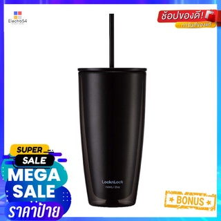 แก้วน้ำ PP 720ml LOCKnLOCK DOUBLE WALL ดำPP TUMBLER 720ml LOCKnLOCK DOUBLE WALL ดำ