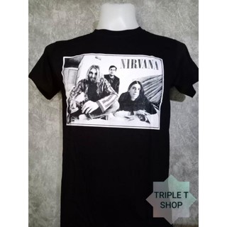 เสื้อยืดคอกลม สกรีนลาย NIRVANA (รหัส 16)